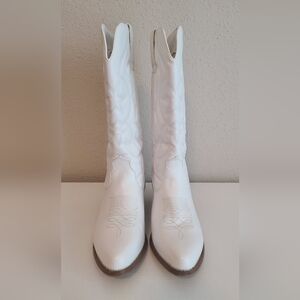 White Western Cowboy Boots